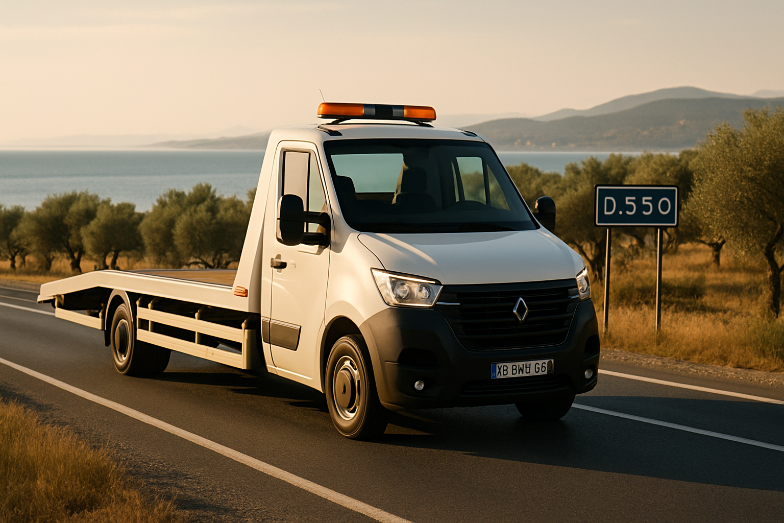 Uşak oto kurtarıcı, Ege bölgesi yol manzarası