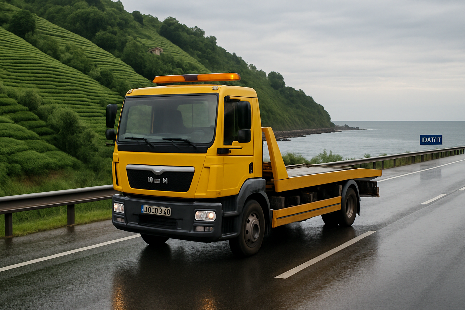 Bartın oto kurtarıcı, Karadeniz bölgesi yol manzarası